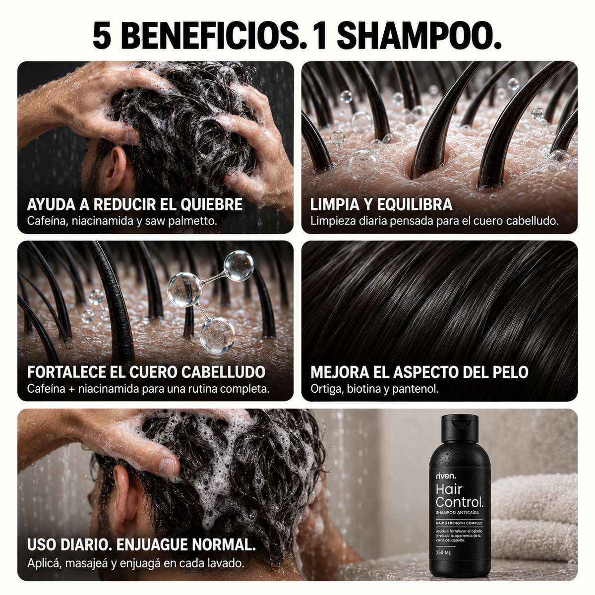 Hair Control - Shampoo Anticaída